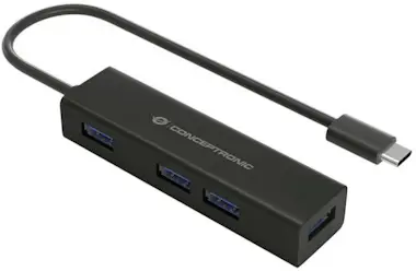 Conceptronic HUB USB-C 3.0 CONCEPTRONIC HUBBIES07B 4 PUERTOS US Conceptronic HUB USB-C 3.0 CONCEPTRONIC HUBBIES07B 4 PUERTOS US