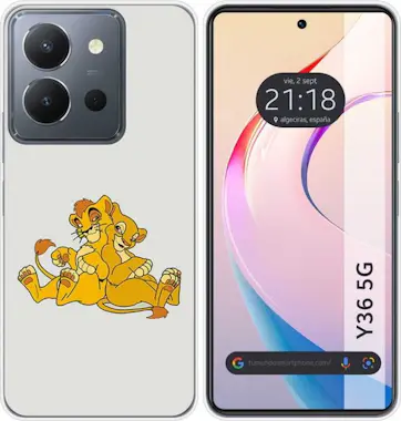 Tumundosmartphone Funda Silicona Vivo Y36 4G / 5G Leones Tumundosmartphone Funda Silicona Vivo Y36 4G / 5G Leones