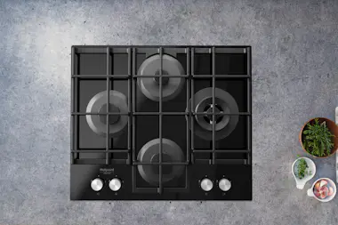 Hotpoint Hotpoint HAGS 62F/BK Negro Integrado 59 cm Encimer Hotpoint Hotpoint HAGS 62F/BK Negro Integrado 59 cm Encimer
