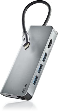 NGS NGS WONDER DOCK 8 USB 2.0 Type-C Plata NGS NGS WONDER DOCK 8 USB 2.0 Type-C Plata