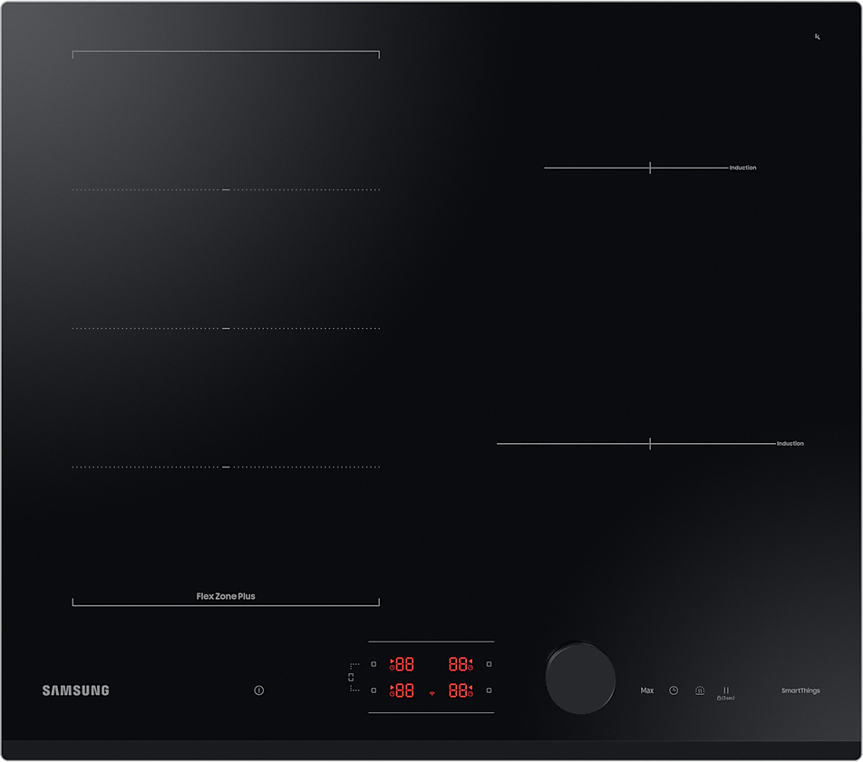 samsung nz64b6058gk negro integrado 59 cm con placa de induccion 4 zonas