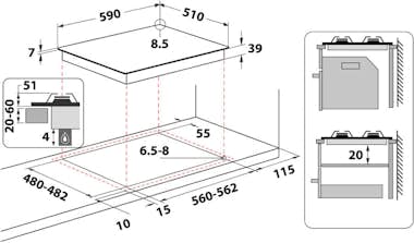 Whirlpool Whirlpool GMAL 6422/IXL Acero inoxidable Integrado Whirlpool Whirlpool GMAL 6422/IXL Acero inoxidable Integrado