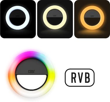 Casr Pack vlogging Anillo luz Colores ajustables y sopo Casr Pack vlogging Anillo luz Colores ajustables y sopo