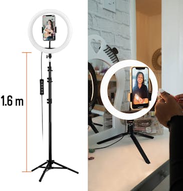 Casr Pack Ring Light vlogging, trípode XL, trípode de s Casr Pack Ring Light vlogging, trípode XL, trípode de s