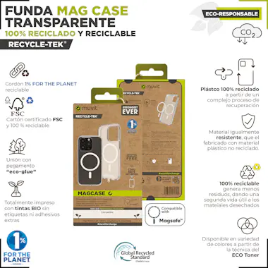 Muvit muvit for change funda recycletek Magsafe compatib Muvit muvit for change funda recycletek Magsafe compatib
