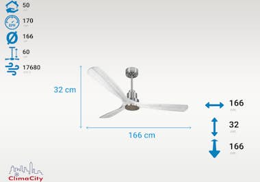 No Name Ventilador de techo Wifi Motor DC Mando a Distanci No Name Ventilador de techo Wifi Motor DC Mando a Distanci