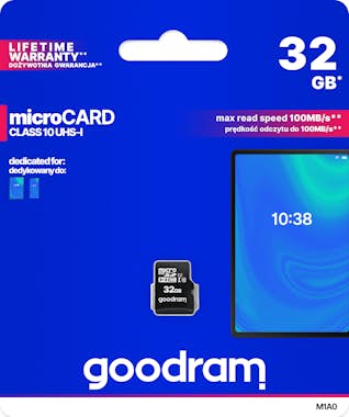 GOODRAM Goodram M1A0 32 GB MicroSDHC UHS-I Clase 10 GOODRAM Goodram M1A0 32 GB MicroSDHC UHS-I Clase 10