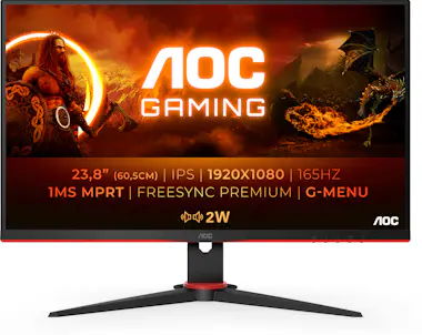 AOC AOC G2 24G2SPAE/BK LED display 60,5 cm (23.8"") 19 AOC AOC G2 24G2SPAE/BK LED display 60,5 cm (23.8"") 19