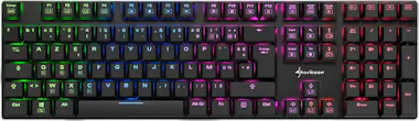 Sharkoon Sharkoon PureWriter RGB teclado USB AZERTY Francés Sharkoon Sharkoon PureWriter RGB teclado USB AZERTY Francés