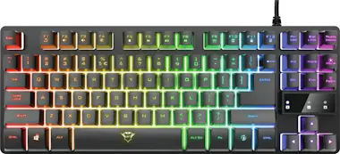 Trust Trust GXT 833 Thado teclado USB Holandés Negro, Pl Trust Trust GXT 833 Thado teclado USB Holandés Negro, Pl