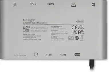 Kensington Kensington Replicador móvil USB-C de 5 Gbps UH1440 Kensington Kensington Replicador móvil USB-C de 5 Gbps UH1440