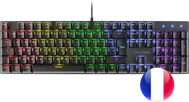 Mars Gaming Mars Gaming MK422 Negro Teclado Mecánico Gaming RG Mars Gaming Mars Gaming MK422 Negro Teclado Mecánico Gaming RG