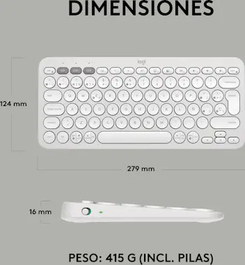 Logitech Logitech Pebble Keys 2 K380s teclado RF Wireless + Logitech Logitech Pebble Keys 2 K380s teclado RF Wireless +