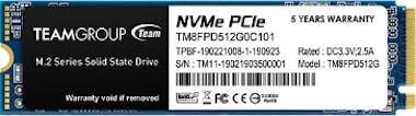 Team Group Team Group MP33 PRO M.2 512 GB PCI Express 3.0 3D Team Group Team Group MP33 PRO M.2 512 GB PCI Express 3.0 3D