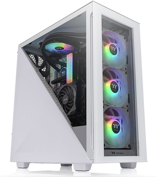 thermaltake divider 300 tg snow midi tower blanco