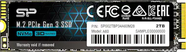 Silicon Power Silicon Power P34A60 M.2 2 TB PCI Express 3.0 3D N Silicon Power Silicon Power P34A60 M.2 2 TB PCI Express 3.0 3D N