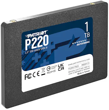 Patriot Memory Patriot Memory P220 1TB 2.5"" Serial ATA III Patriot Memory Patriot Memory P220 1TB 2.5"" Serial ATA III