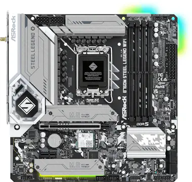 Asrock Asrock B760M Steel Legend WiFi Intel B760 LGA 1700 Asrock Asrock B760M Steel Legend WiFi Intel B760 LGA 1700