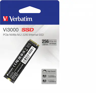 Verbatim Verbatim Vi3000 PCIe NVMe M.2 SSD 256GB PCI Expres Verbatim Verbatim Vi3000 PCIe NVMe M.2 SSD 256GB PCI Expres