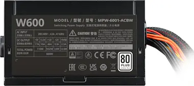 Cooler Master Cooler Master Elite NEX White 230V 600 unidad de f Cooler Master Cooler Master Elite NEX White 230V 600 unidad de f