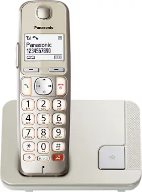 Panasonic Panasonic KX-TGE250 Teléfono DECT Identificador de Panasonic Panasonic KX-TGE250 Teléfono DECT Identificador de