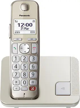 Panasonic Panasonic KX-TGE250 Teléfono DECT Identificador de Panasonic Panasonic KX-TGE250 Teléfono DECT Identificador de