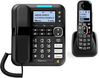 Amplicomms amplicomms BigTel 1580 Teléfono DECT Identificador Amplicomms amplicomms BigTel 1580 Teléfono DECT Identificador