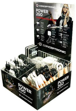 Conceptronic Expositor acrilico conceptronic power2go con 70 ar Conceptronic Expositor acrilico conceptronic power2go con 70 ar