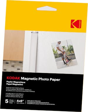 KODAK Papel fotográfico magnético - Paquete de 5 hojas d KODAK Papel fotográfico magnético - Paquete de 5 hojas d