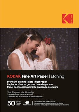 KODAK Papel Fine Art / Grabado - Paquete de 50 hojas de KODAK Papel Fine Art / Grabado - Paquete de 50 hojas de