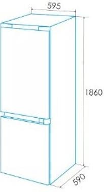 Edesa Frigorifico Combi EFC1822NFGBK Edesa Frigorifico Combi EFC1822NFGBK
