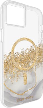 Case-Mate Funda MagSafe iPhone 15 Plus silicona oro jaspeada Case-Mate Funda MagSafe iPhone 15 Plus silicona oro jaspeada