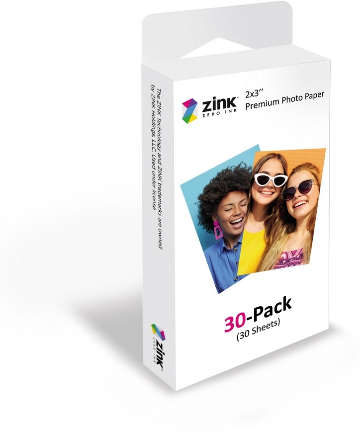 agfa photo pack de 30 papeles autoadhesivos zink 75x50mm - impresiones instantaneas de alta calidad