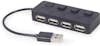 Gembird hub usb 2.0 4-port with switches black uhb-u2p4-05 Gembird hub usb 2.0 4-port with switches black uhb-u2p4-05
