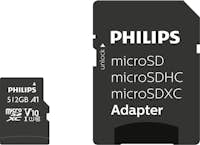Philips microsdxc card 512gb class 10 uhs-i u1 incl. adapt