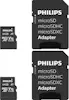 Philips microsdxc 2-pack 64gb class 10 uhs-i u1 incl. ada Philips microsdxc 2-pack 64gb class 10 uhs-i u1 incl. ada