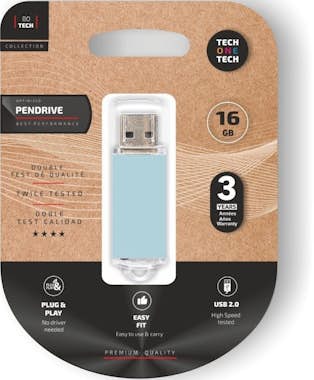 Tech One Tech Pendrive 16gb tech one tech basic usb 2.0 azul cie Tech One Tech Pendrive 16gb tech one tech basic usb 2.0 azul cie