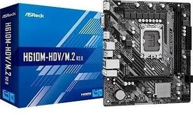 Asrock Placa base asrock 1700 h610m-hdv/m.2 r2.0 m-atx 2x Asrock Placa base asrock 1700 h610m-hdv/m.2 r2.0 m-atx 2x