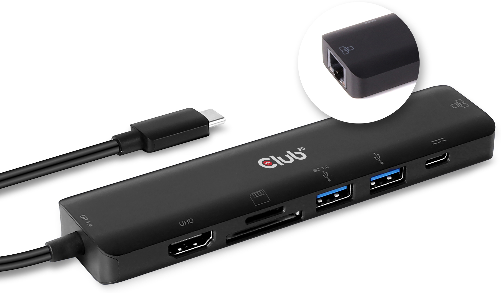 club3d csv-1592 base para portatil y replicador de puertos acoplamiento usb 32 gen 1 31 gen 1 ty