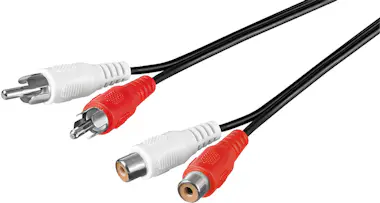 GooBay Goobay 50025 cable de audio 1,5 m 2 x RCA Negro GooBay Goobay 50025 cable de audio 1,5 m 2 x RCA Negro