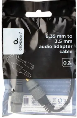 Gembird Gembird A-63M35F-0.2M cable de audio 0,2 m 6,35mm Gembird Gembird A-63M35F-0.2M cable de audio 0,2 m 6,35mm