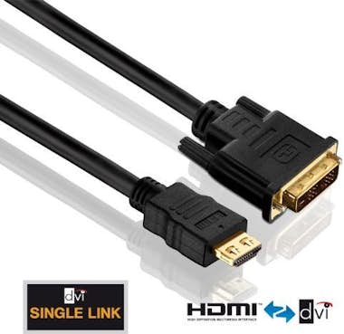 PureLink PureLink HDMI-DVI M-M 0.5m 0,5 m DVI-D Negro PureLink PureLink HDMI-DVI M-M 0.5m 0,5 m DVI-D Negro