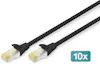 Digitus Digitus Cable de conexión CAT 6A S/FTP, 10 piezas Digitus Digitus Cable de conexión CAT 6A S/FTP, 10 piezas