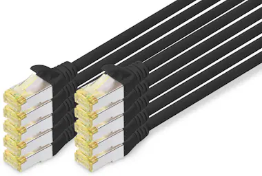 Digitus Digitus Cable de conexión CAT 6A S/FTP, 10 piezas Digitus Digitus Cable de conexión CAT 6A S/FTP, 10 piezas