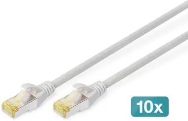 Digitus Digitus Cable de conexión CAT 6A S/FTP, 10 piezas Digitus Digitus Cable de conexión CAT 6A S/FTP, 10 piezas