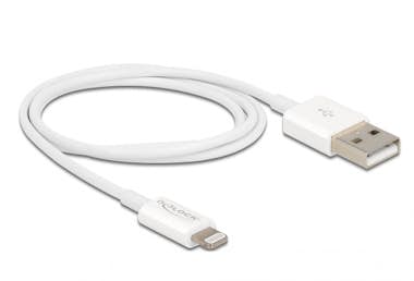Delock DeLOCK 83000 cable de conector Lightning 1 m Blanc Delock DeLOCK 83000 cable de conector Lightning 1 m Blanc