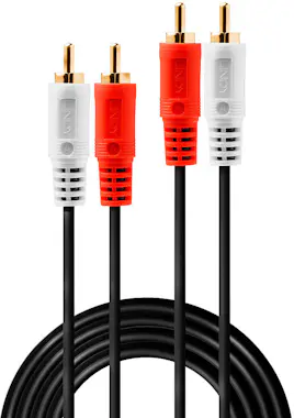 Lindy Lindy 35660 cable de audio 1 m 2 x RCA Rojo, Blanc Lindy Lindy 35660 cable de audio 1 m 2 x RCA Rojo, Blanc