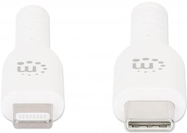 Manhattan Manhattan 394529 cable de teléfono móvil Blanco 2 Manhattan Manhattan 394529 cable de teléfono móvil Blanco 2