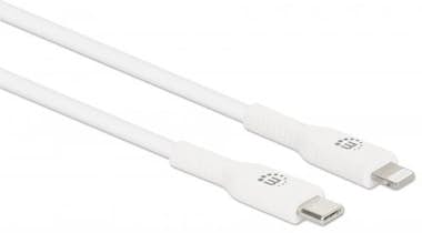 Manhattan Manhattan 394529 cable de teléfono móvil Blanco 2 Manhattan Manhattan 394529 cable de teléfono móvil Blanco 2