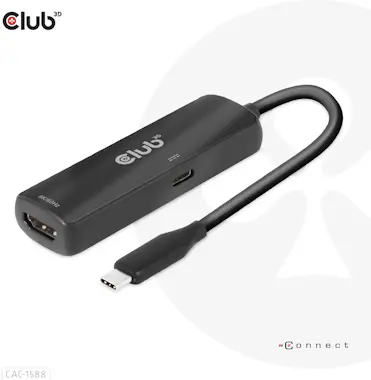 CLUB3D CLUB3D Adaptador activo USB Gen2 tipo C a HDMI™ 8K CLUB3D CLUB3D Adaptador activo USB Gen2 tipo C a HDMI™ 8K